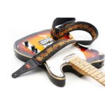 Guitar Straps Roses Black