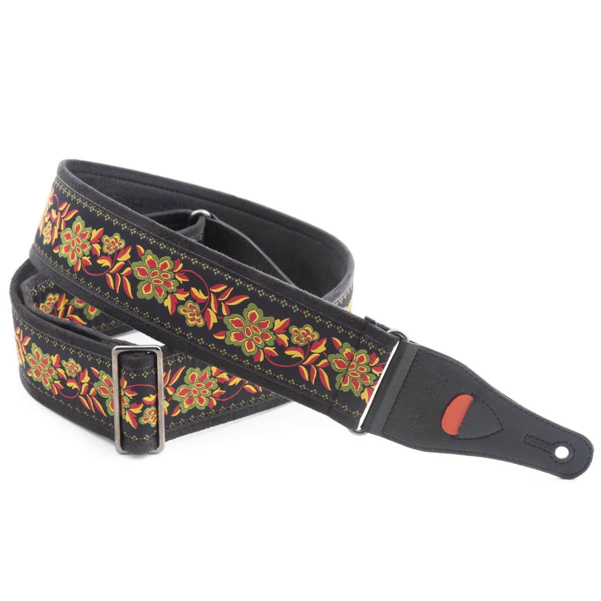 Guitar Straps Roses Black 2