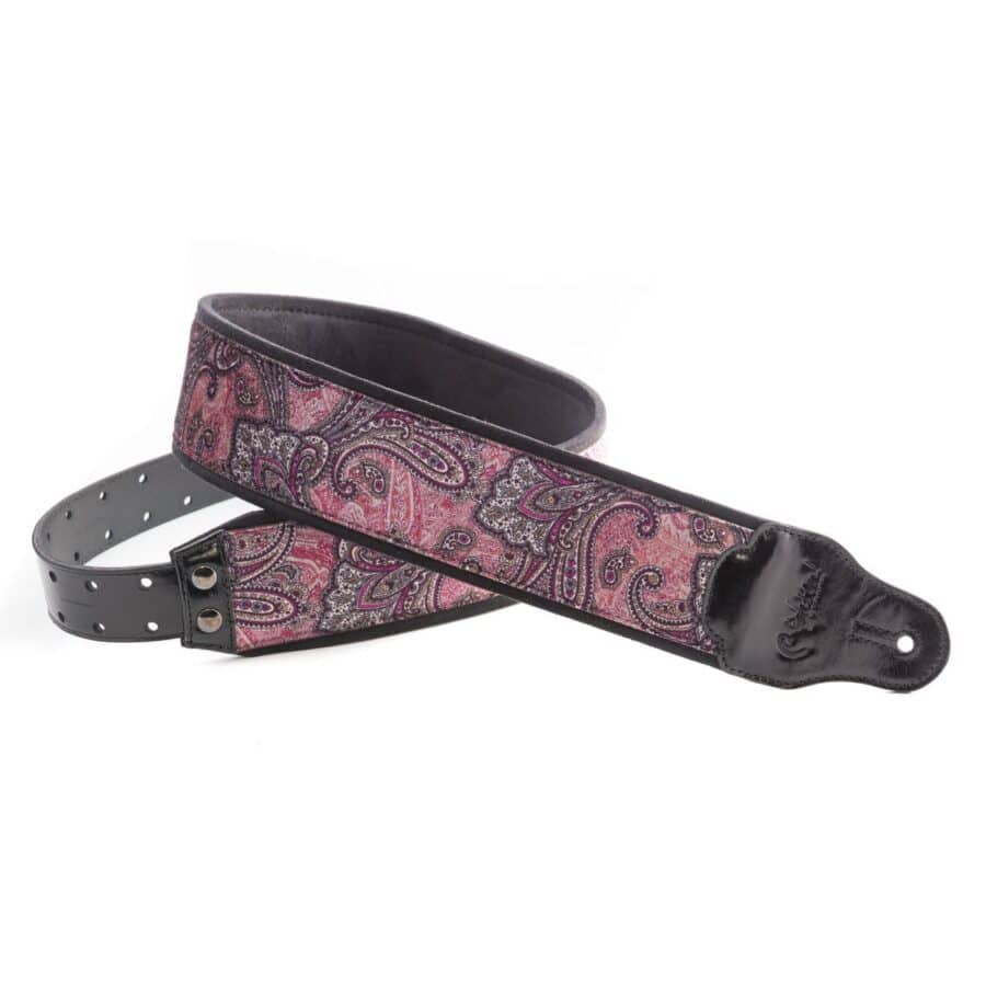 Steady Jazz J Paisley Velvet Burgundy (1)