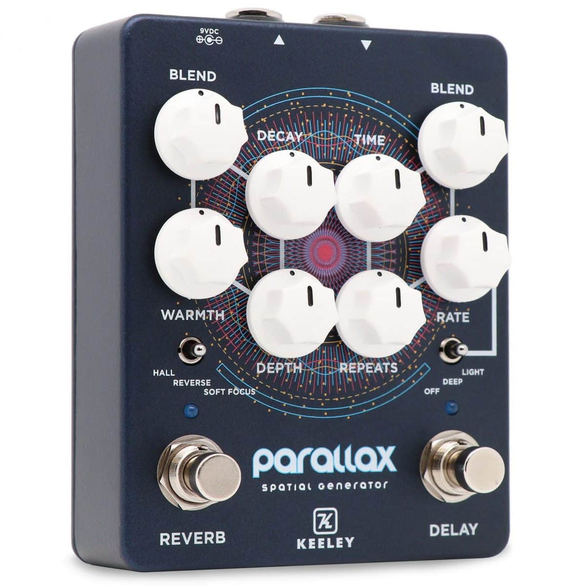 Keeley Electronics Parallax Spatial Generator Delay Reverb Effect Pedal 002 Hero Scaled