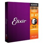 Elixir Nanoweb Phosphor Bronze 10 47 Acoustic Guitar Strings 16002