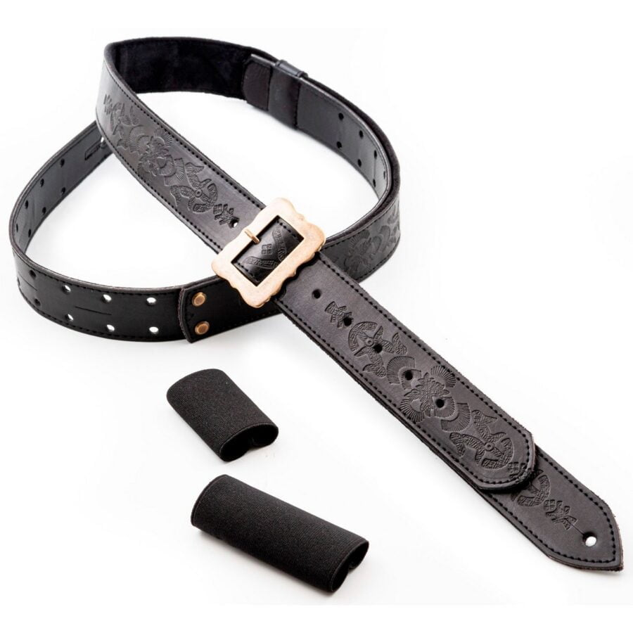 Guitar Strap Legend Bohemian Vegan Black Strap Righton 1200