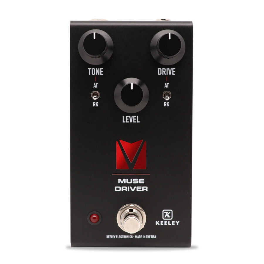 Keeley Electronics Muse Driver Overdrive And Distortion Effect Pedal Black 001 Front