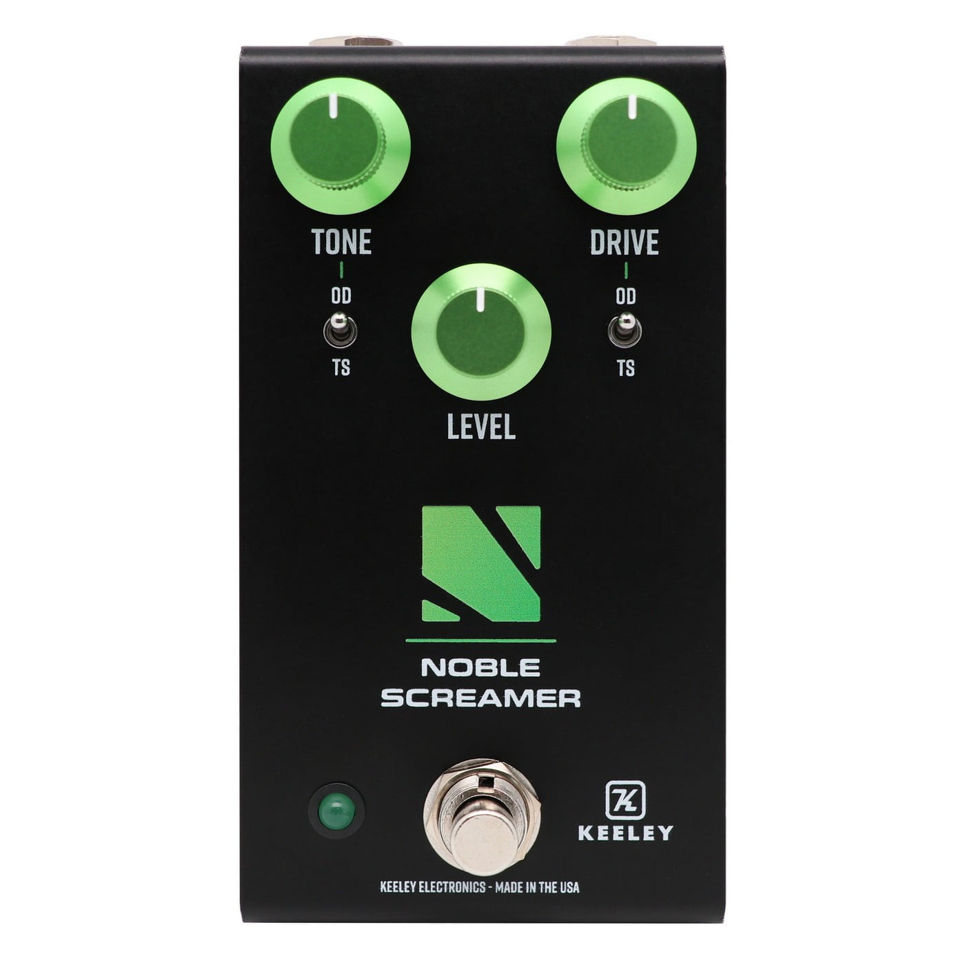 Keeley Electronics Noble Screamer Overdrive And Boost Effect Pedal 001 Front Transparent Background