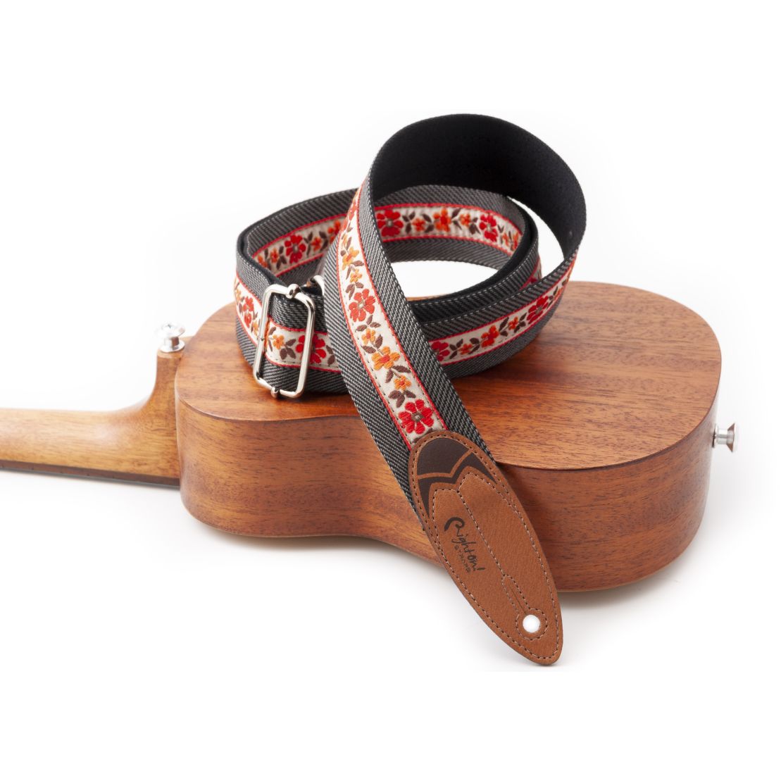 Guitar Strap Road Runner Surf Hawaii Black (1)