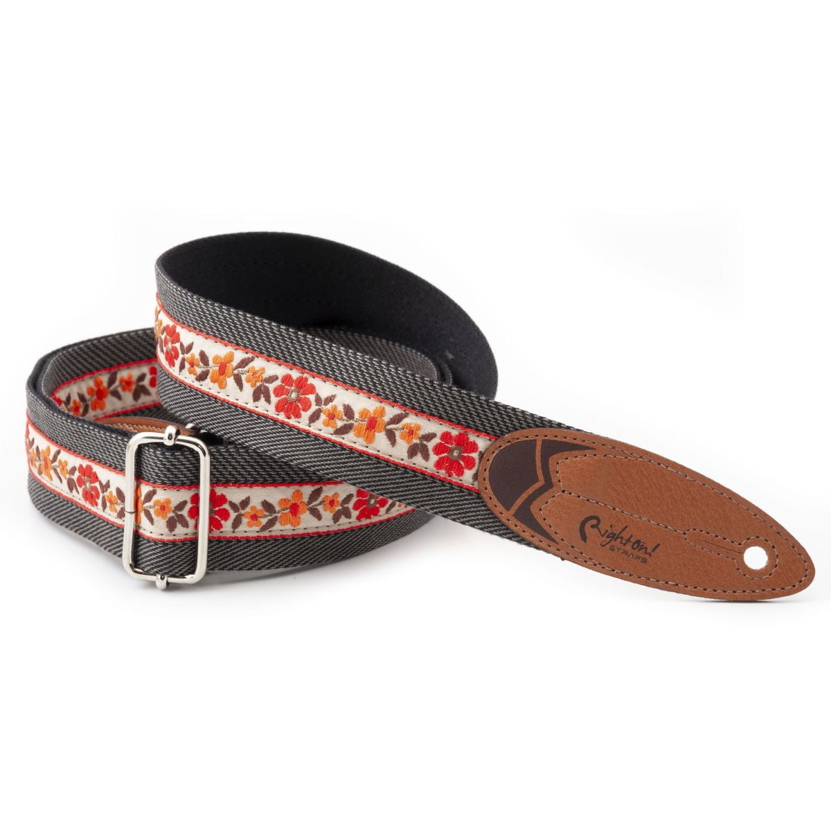 Guitar Strap Road Runner Surf Hawaii Black (5)