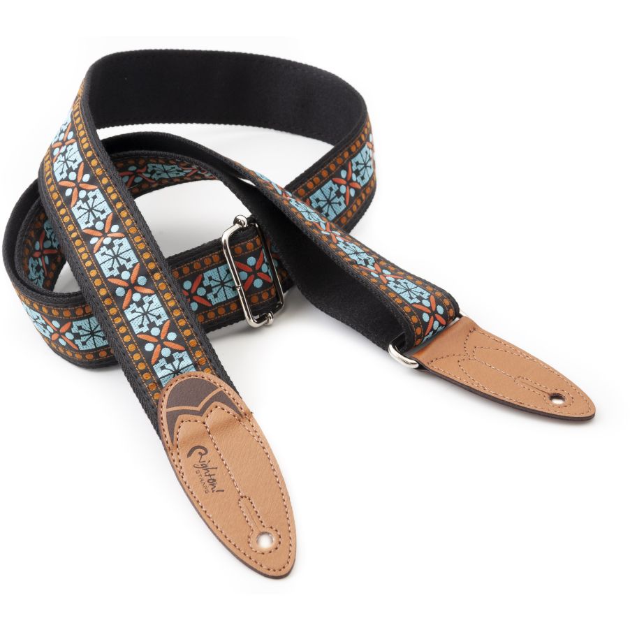 Guitar Strap Road Runner Surf Raider Teal (10)