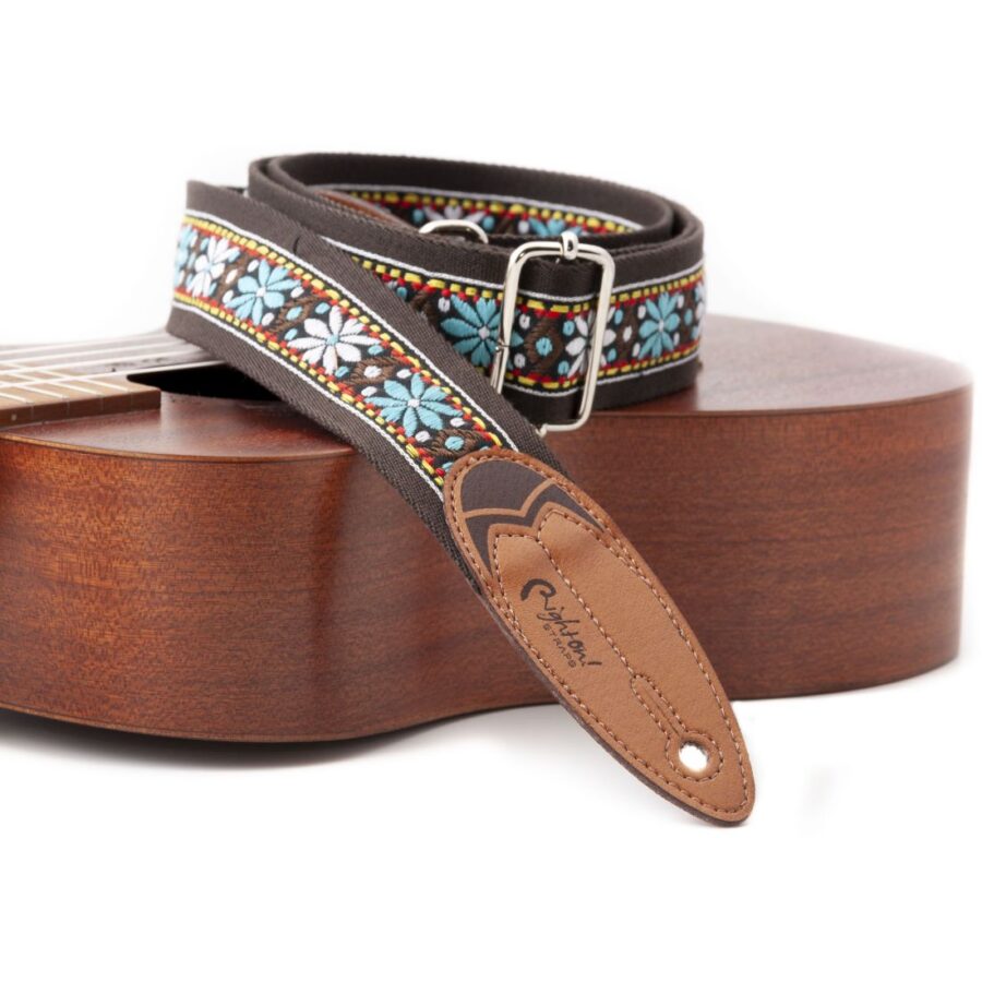 Guitar Strap Road Runner Surf Wind Brown (5)