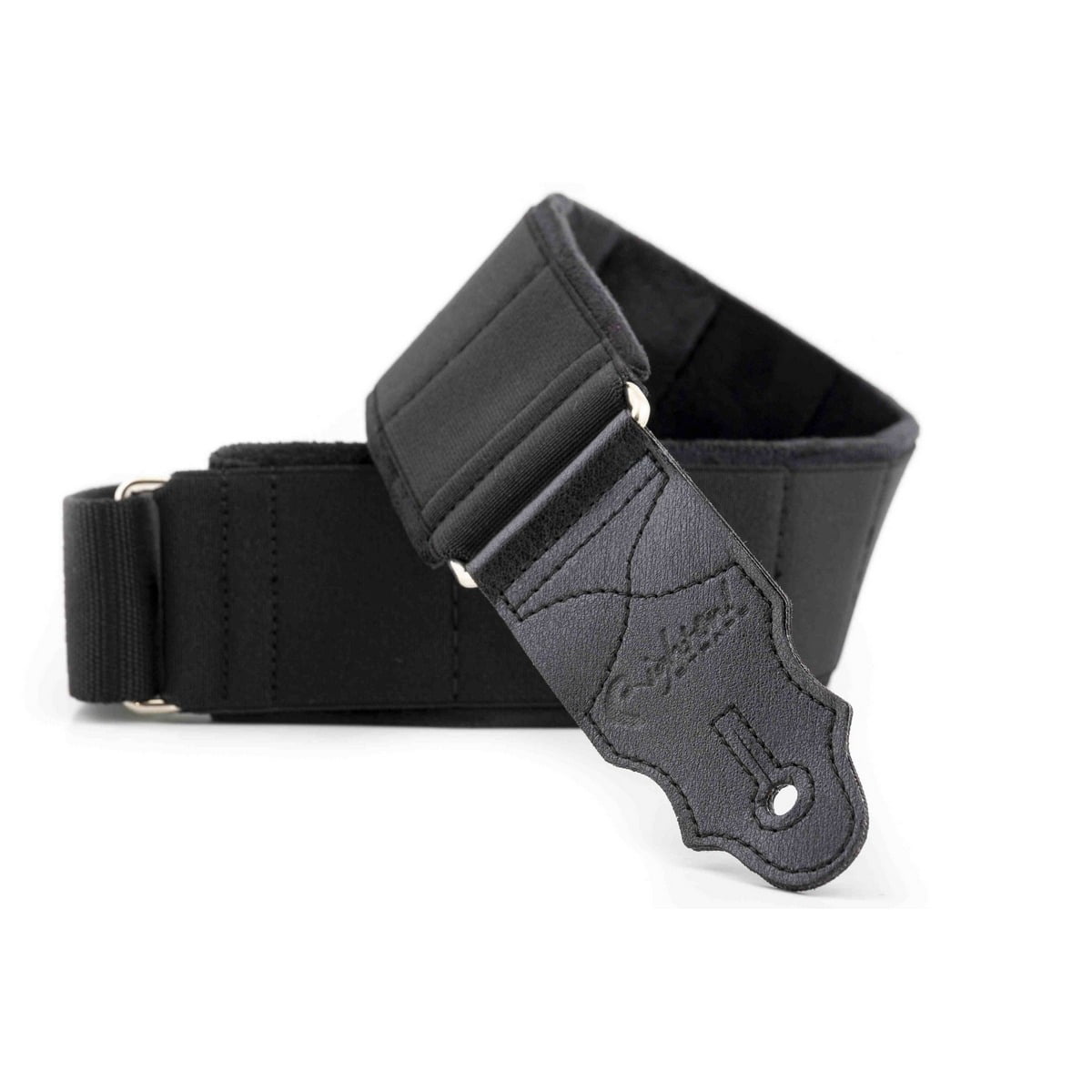 Vegan Guitar Strap Elastic Black 6 1691155254