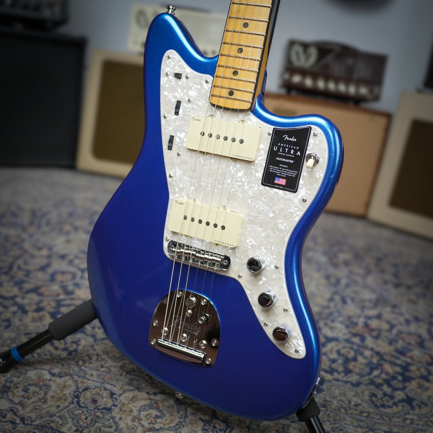 Fender American Ultra Jazzmaster Cobra Blue (1)