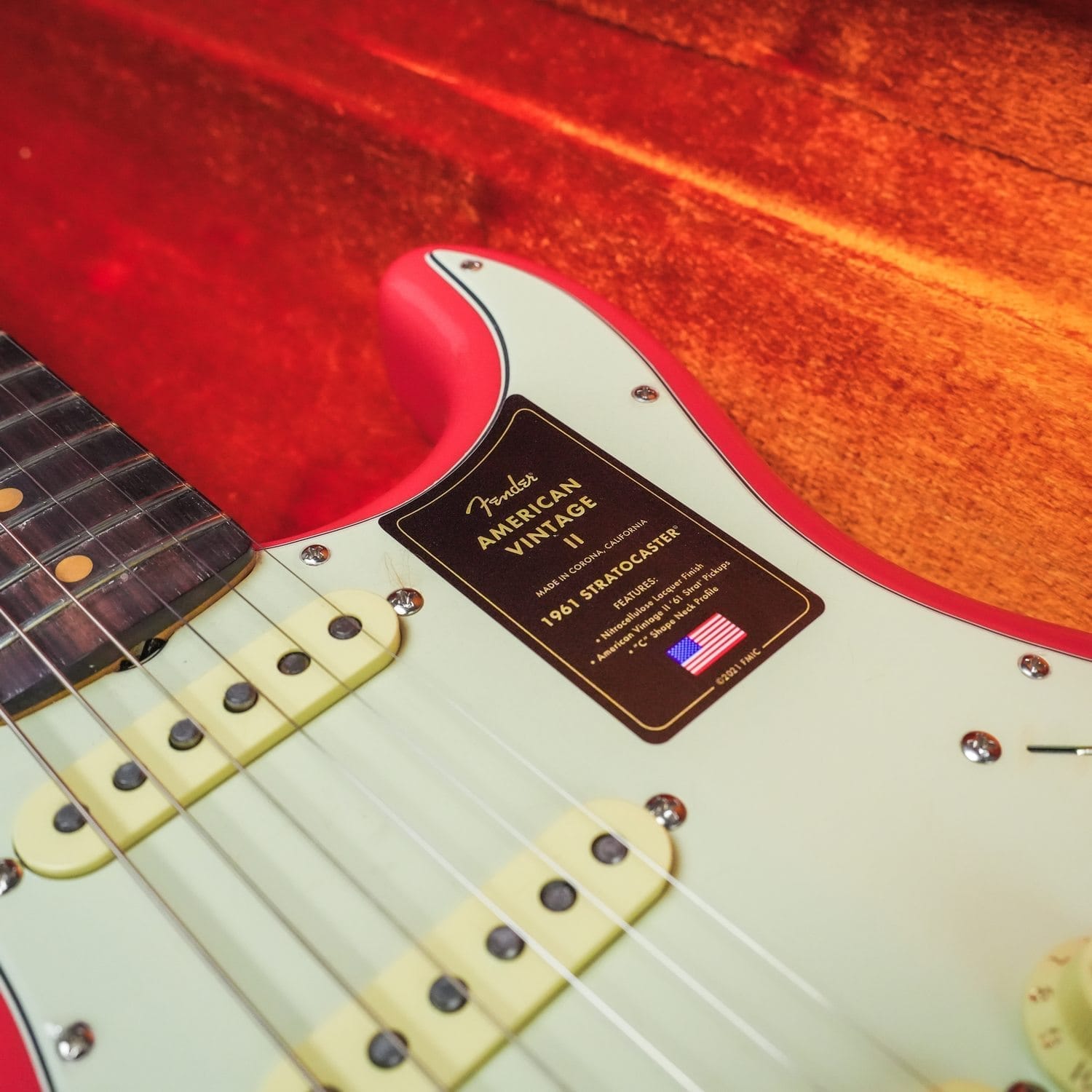 Fender American Vintage Ii 1961 Stratocaster Fiesta Red (2)