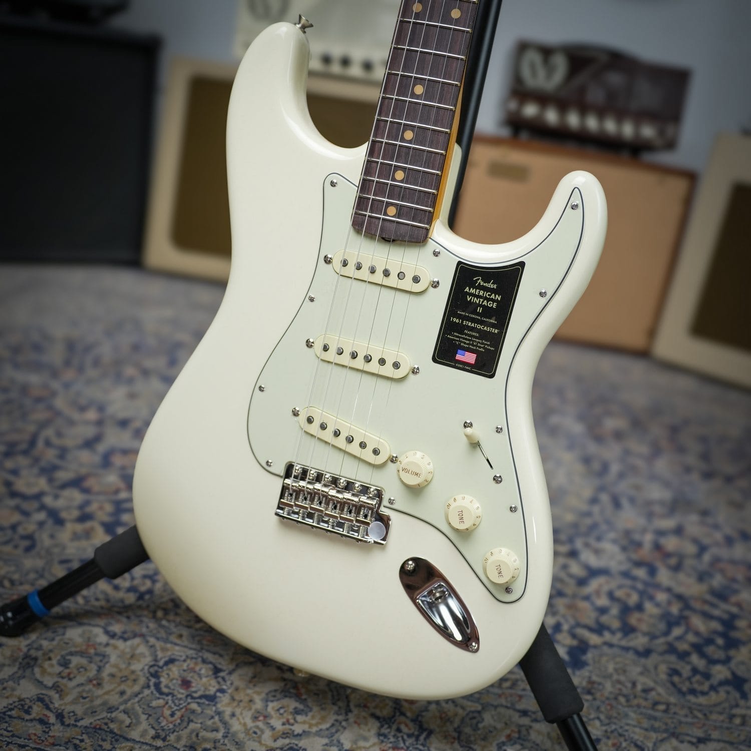 Fender American Vintage Ii 1961 Stratocaster Olympic White (1)