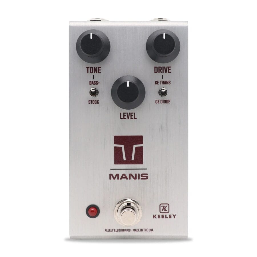 Keeley Electronics Manis Overdrive Brushed Silver 001 Front Scaled.jpg