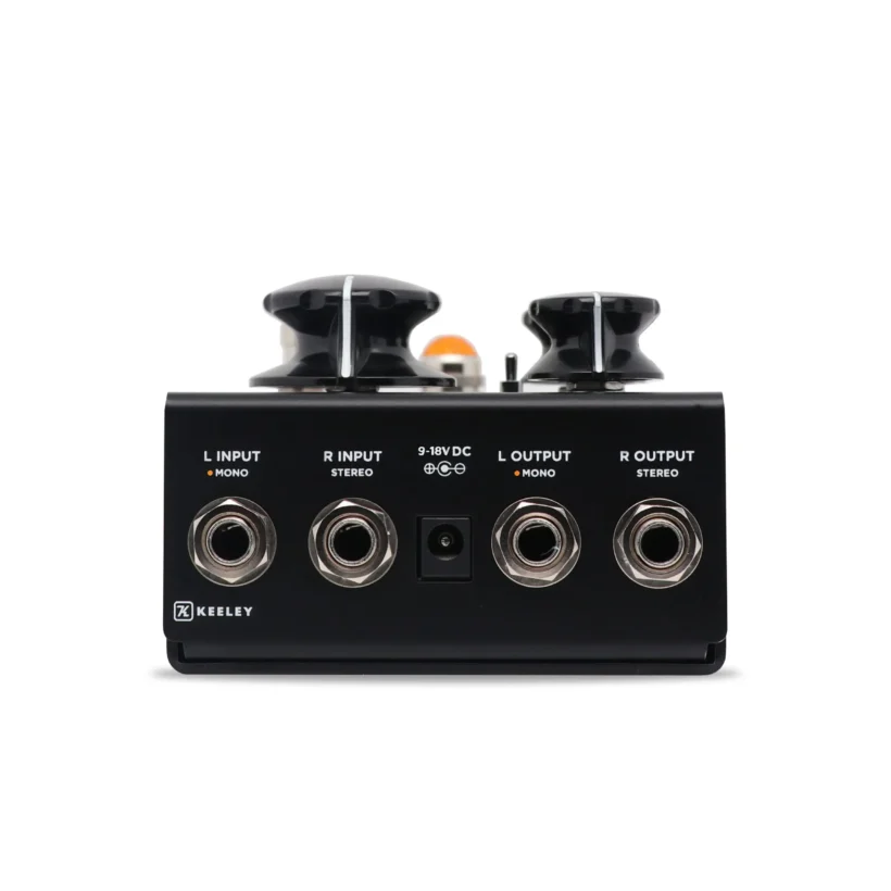 Keeley Electronics New Rotary Guitar Effect Pedal 002 Jacks Scaled.jpg