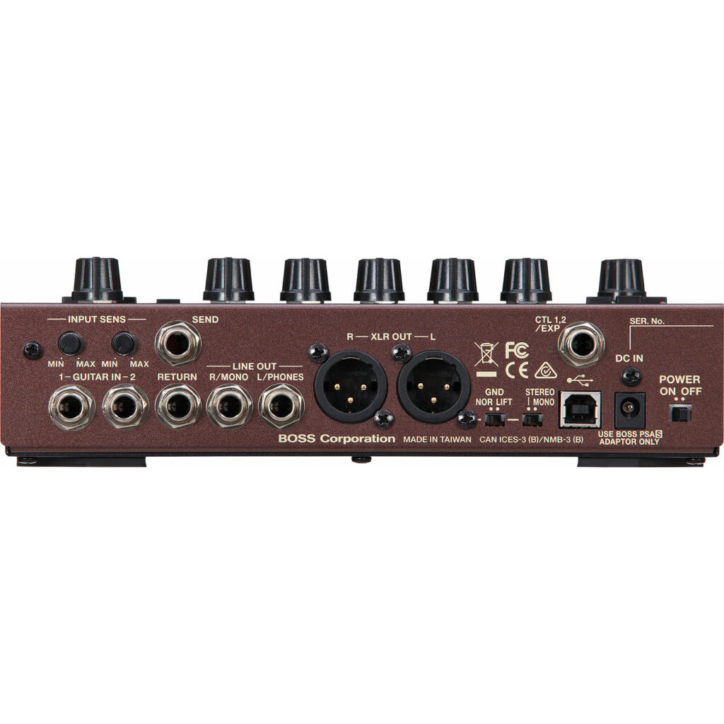 Boss Ad 10 Acoustic Preamp Pedal Rear 1024x298