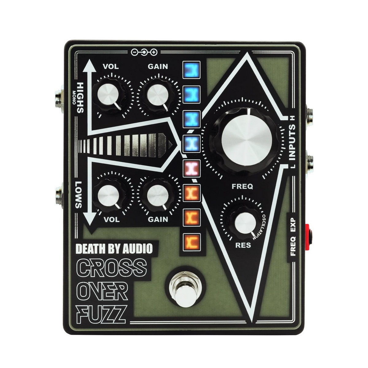 Death By Audio Crossover Black Front View Led Cyberlight Mode 2048x