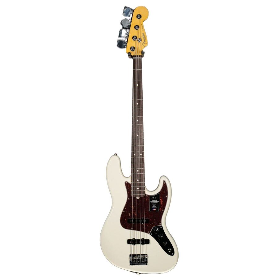 Fender American Professional I I Jazz Bass Olympic White Rosewood Fingerboard 2 X