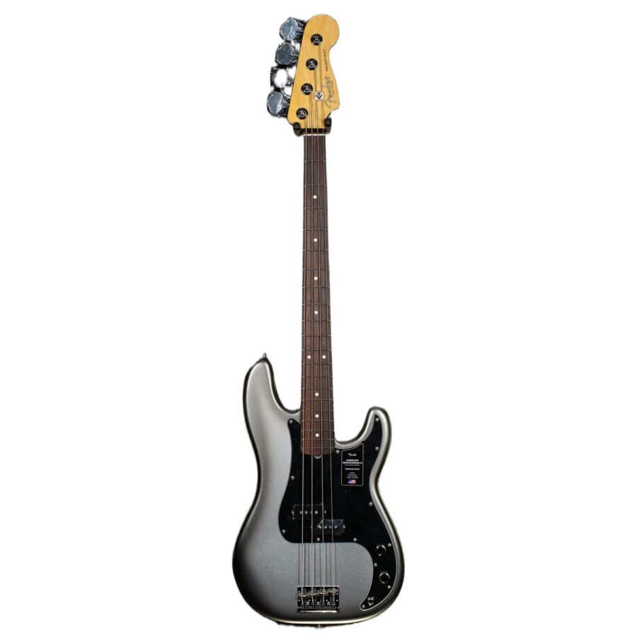 Fender American Professional I I Precision Bass Mercury Rosewood Fingerboard Bass Guitar 2 X