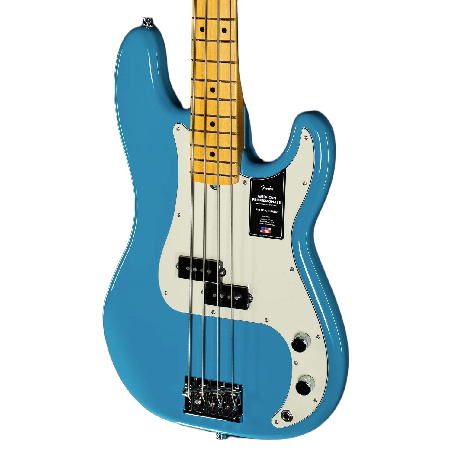 Fender American Professional I I Precision Bass Miami Blue Maple X